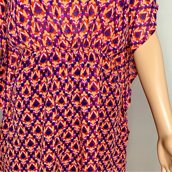 Old Navy Geometric Print V-Neck Sheer Swimwear Cover-Up fits M/L - Picture 7 of 11